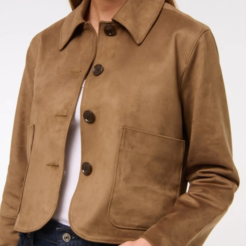 Women's Tan Jacket - Picture 3 of 5